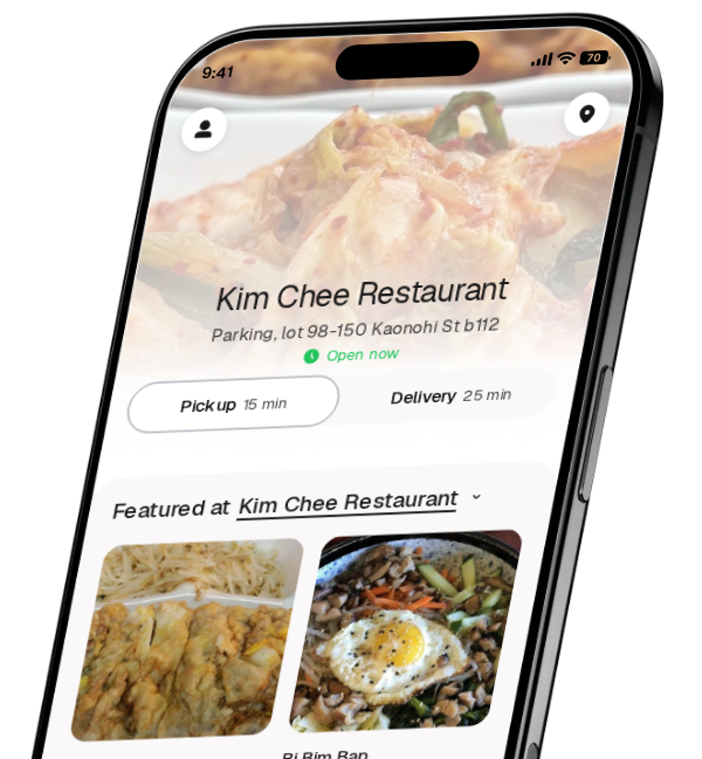 Kim Chee Restaurant app preview