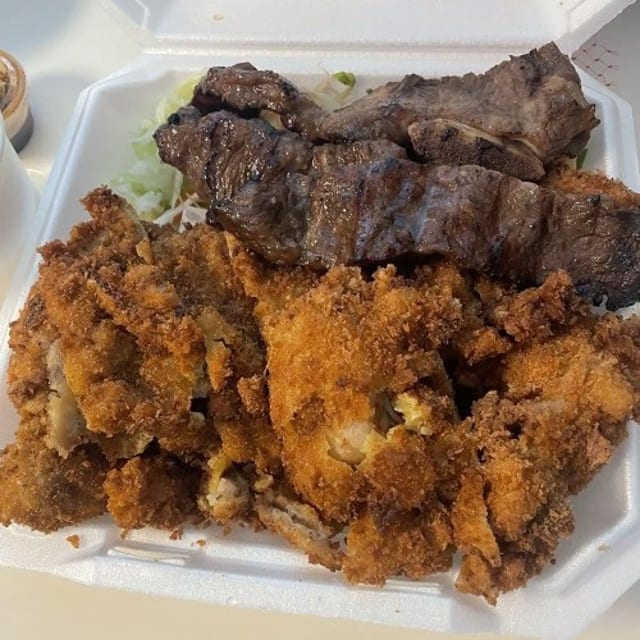 Kalbi and Chicken Katsu.