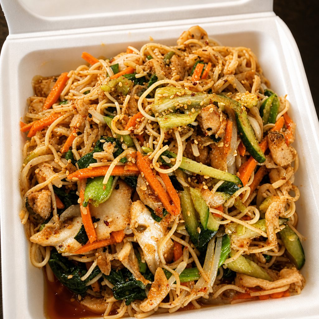 Kimchee Mandoo Kook Soo.